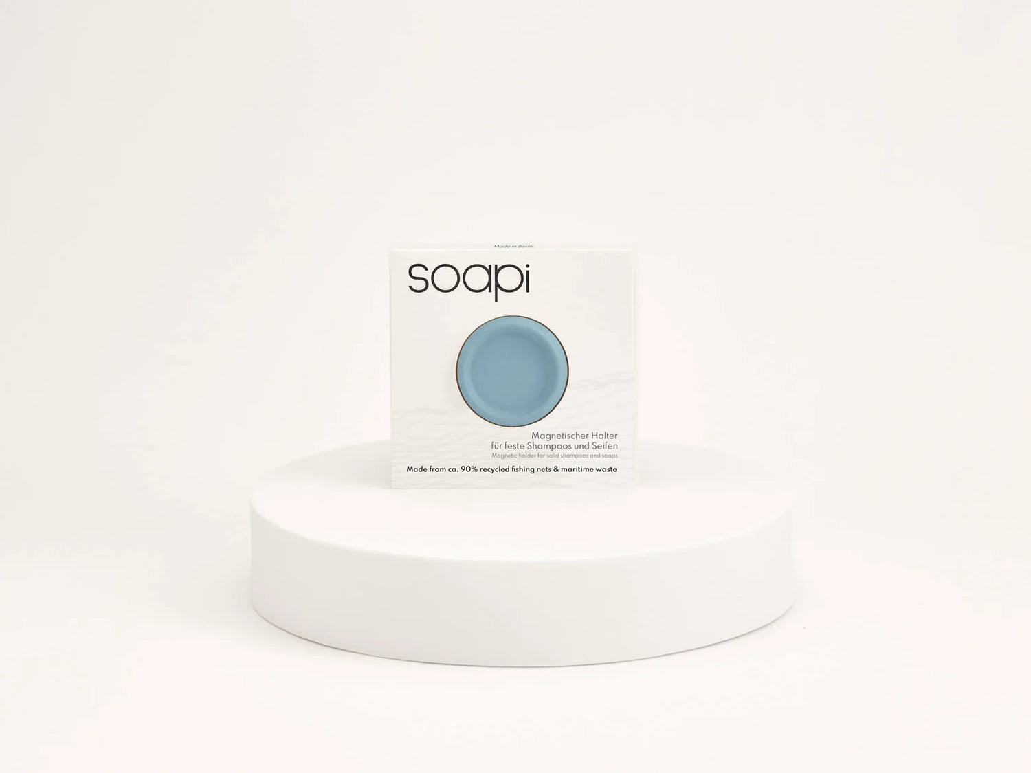 MAGNETISCHE ZEEPHOUDER - LICHTBLAUW