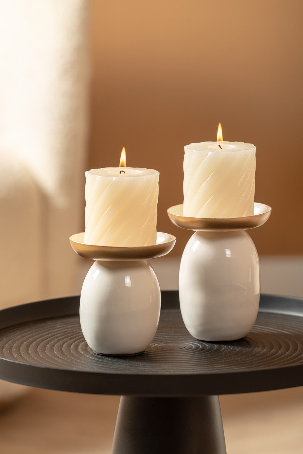 PILLAR KAARSENHOUDER MILA - WIT LARGE