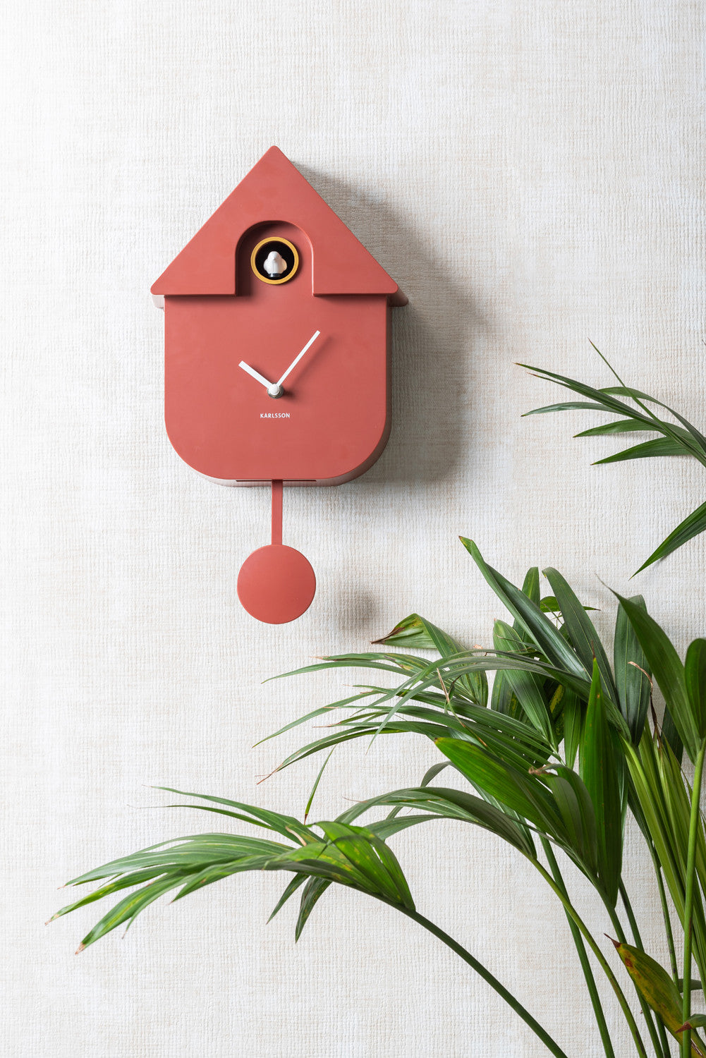 CUCKOO WANDKLOK - RED OCHRE