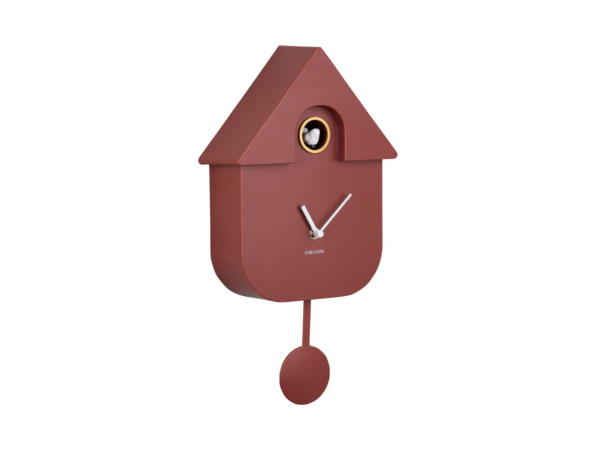 CUCKOO WANDKLOK - RED OCHRE