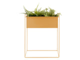 PLANT POT ESSENCE STRAIGHT - OKER GEEL
