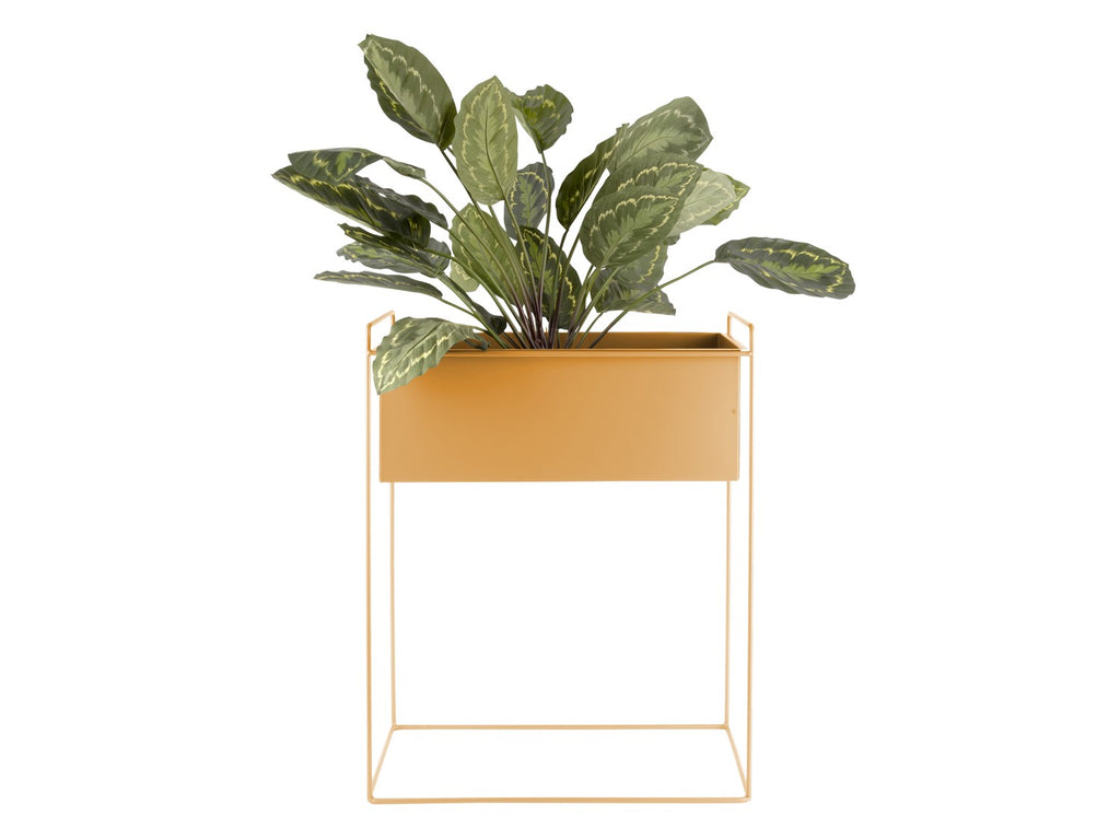 PLANT POT ESSENCE STRAIGHT - OKER GEEL