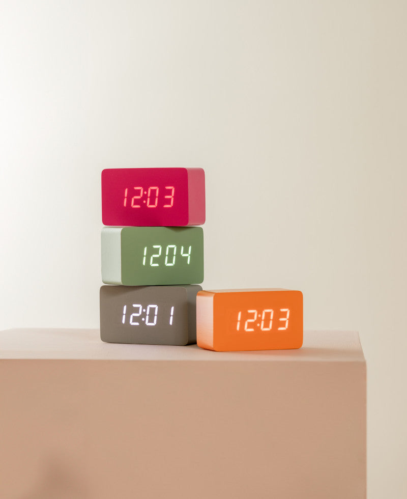 ALARM CLOCK SPRY TUBE - MOUSE GREY