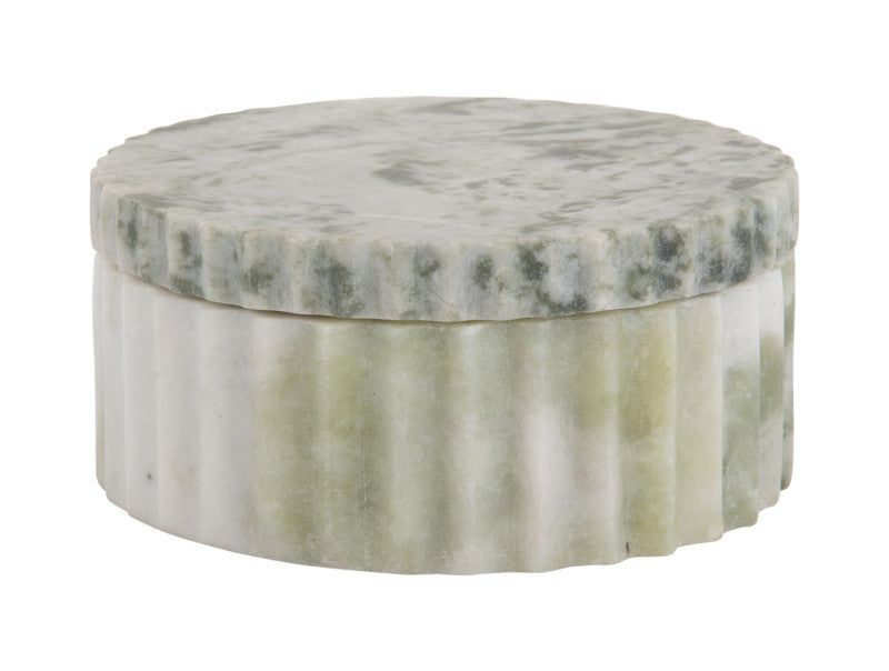 MARMEREN SCHAAL MET DEKSEL - HIMALAYA GROEN