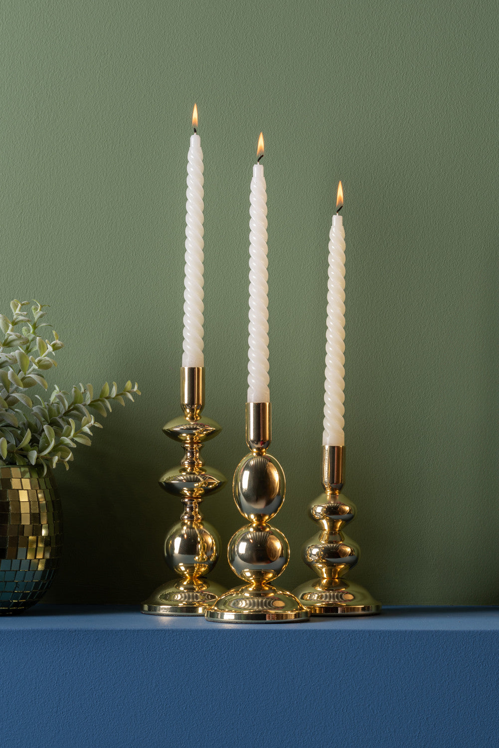 KANDELAAR DAZZLE GOUD - LARGE