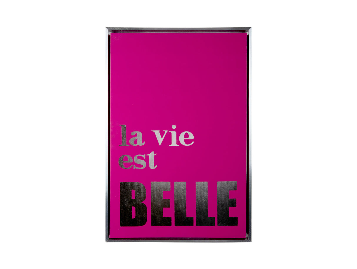 WALL ART - LA VIE EST BELLE