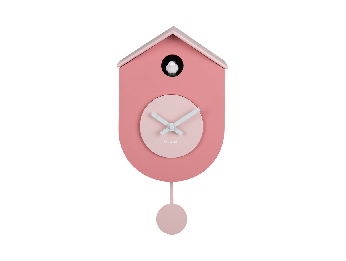 GRATO CUCKOO WANDKLOK - TAN ROSE & SOFT PINK