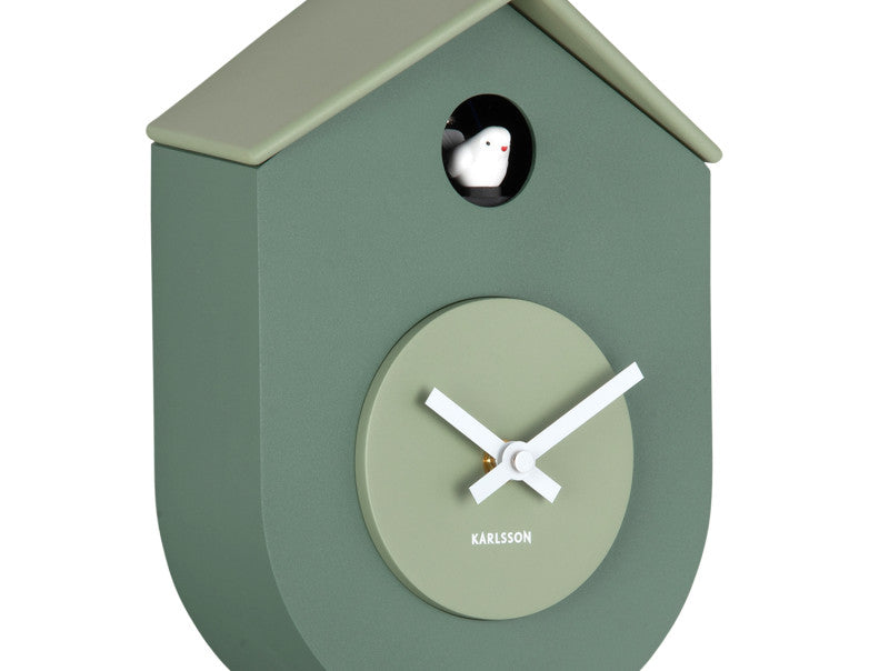 GRATO CUCKOO WANDKLOK - JUNGLE GREEN