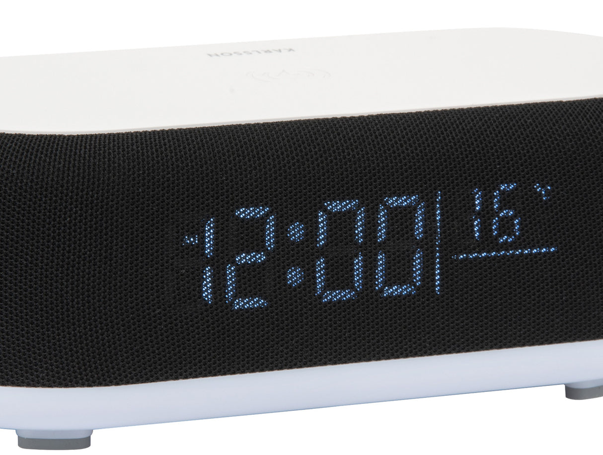 VOGUE ALARM CLOCK + SPEAKER + PHONE CHARGER - ZWART