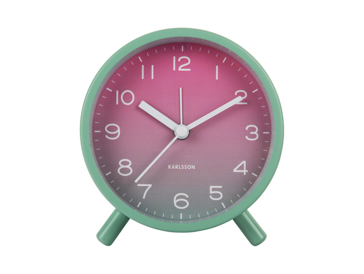 GRADIENT ALARM CLOCK - GROEN
