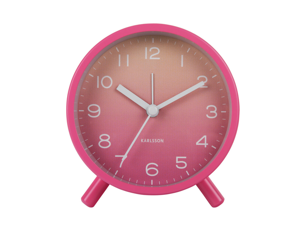 GRADIENT ALARM CLOCK - ROZE
