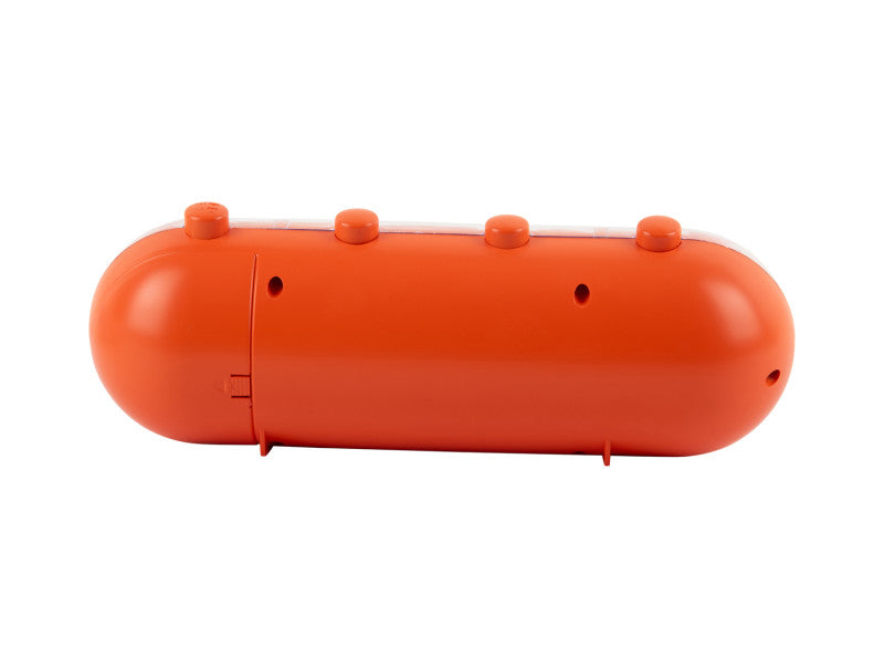 RETRO TUBE ALARM CLOCK  + CALENDER FLIP - ORANJE