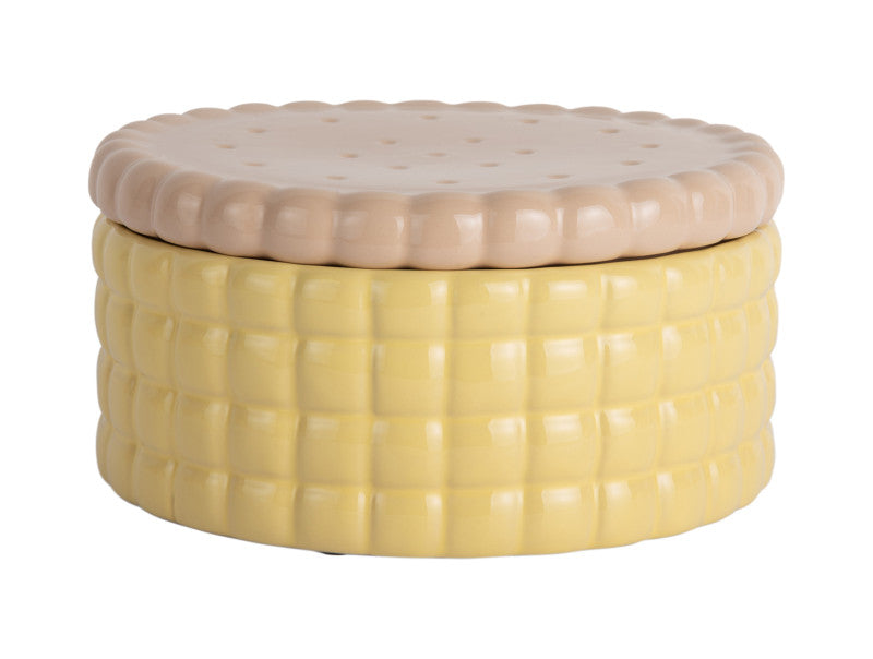 BISCUIT BOX LARGE - SOFT YELLOW