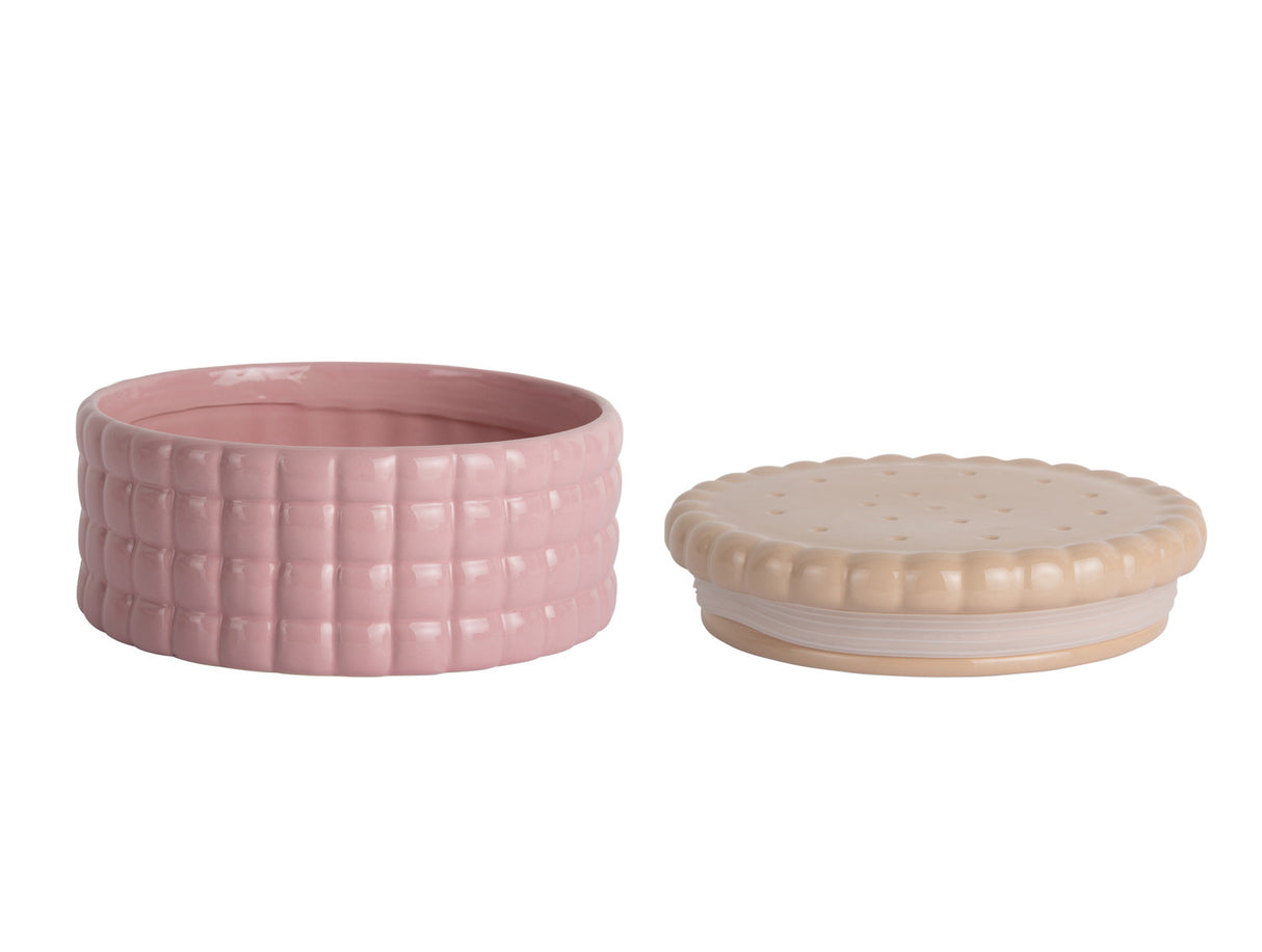 BISCUIT BOX LARGE - SOFT PINK