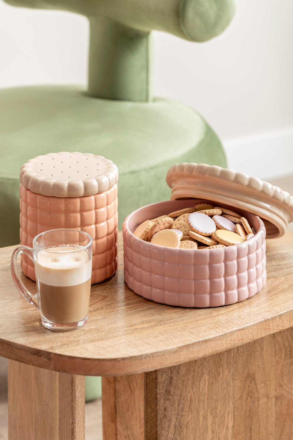 BISCUIT BOX LARGE - SOFT PINK