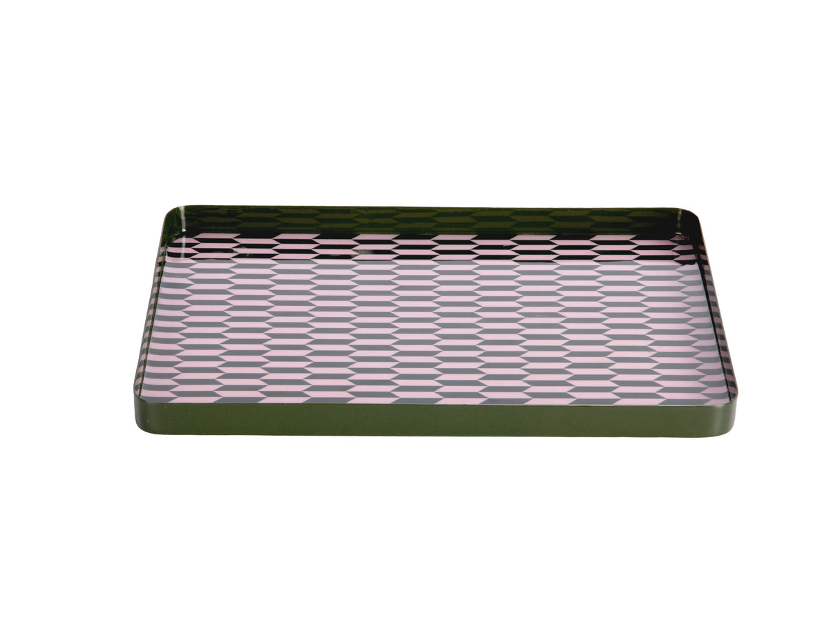 TRAY SALERNO - ALPINE GREEN/ SOFT PINK