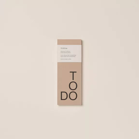 DAILY TO DO LIST - TAUPE