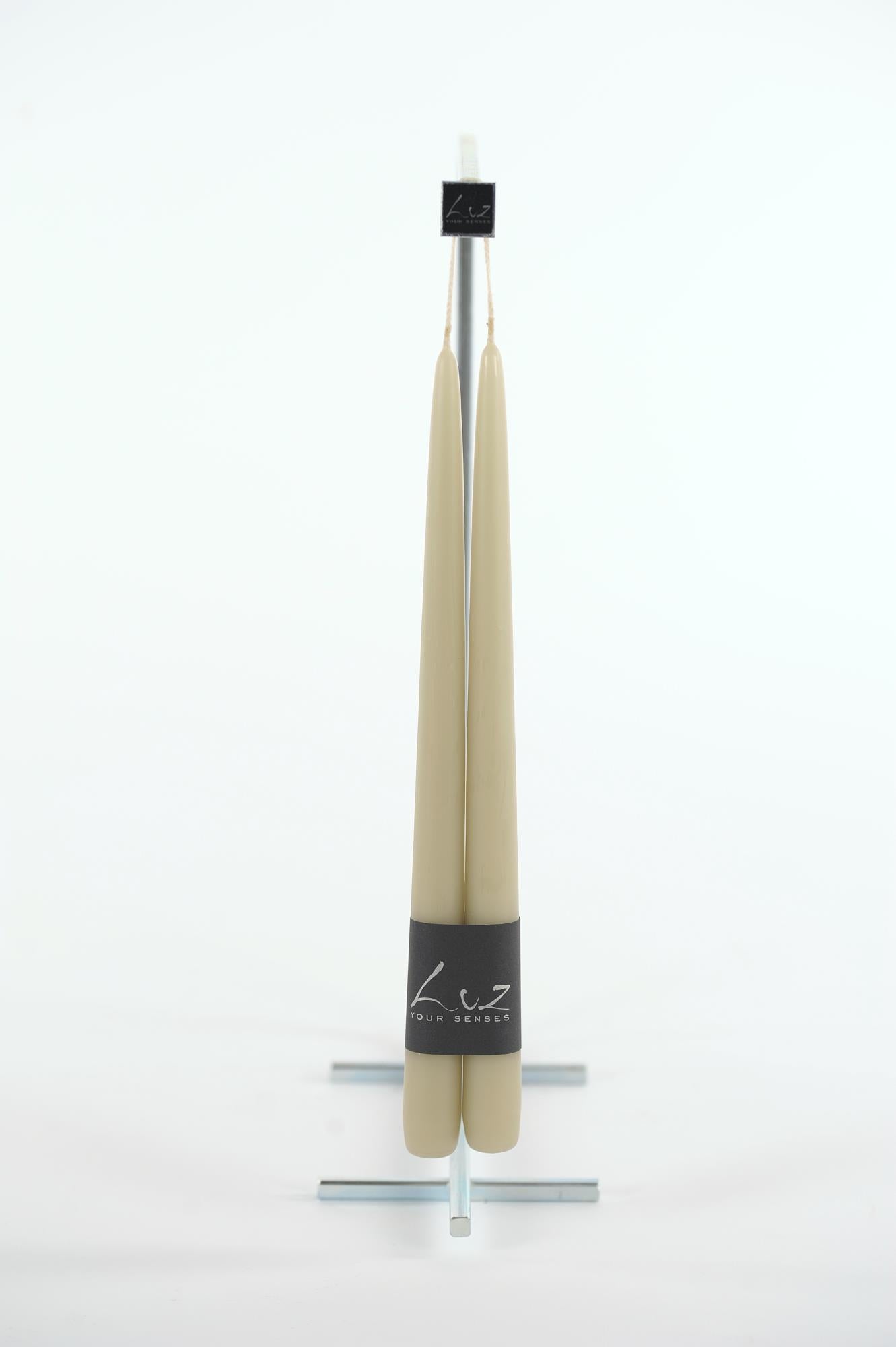 SET TAPER CANDLES 30 CM - EUCALYPTUS