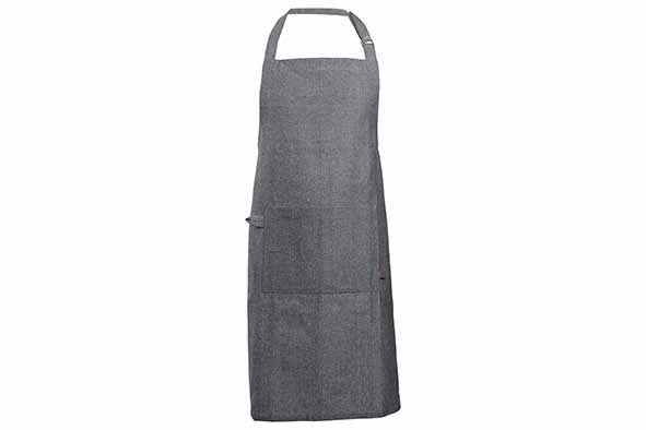 STOFF KEUKENSCHORT BLACK CHAMBRAY