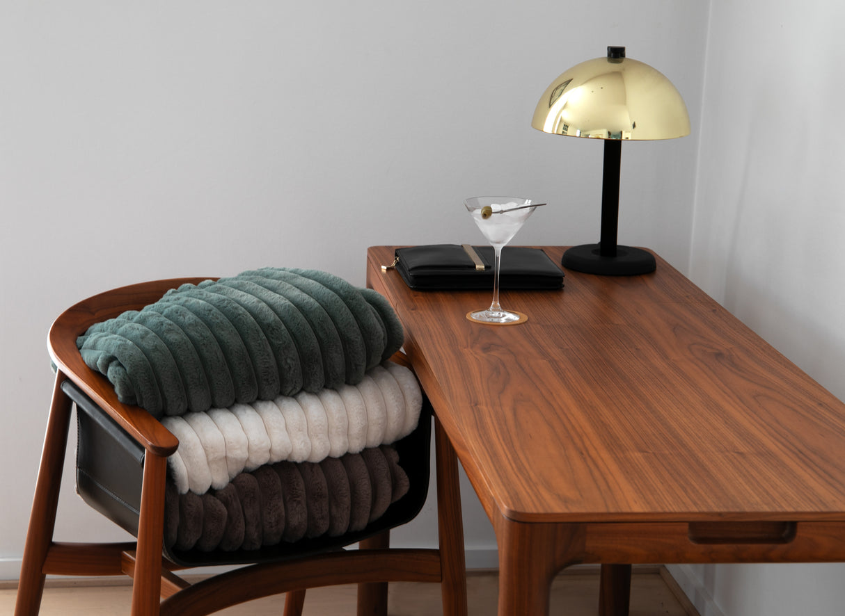 PLAID RABBIT STRIPE - IVORY