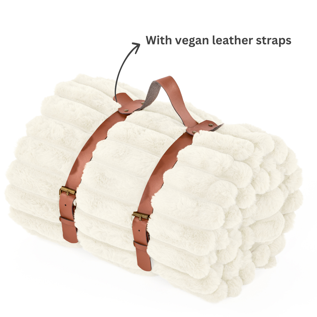 PLAID RABBIT STRIPE - IVORY