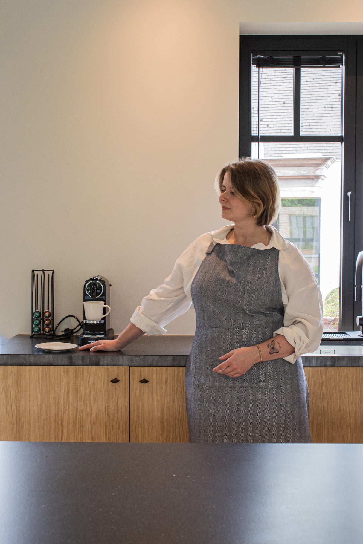 KEUKENSCHORT RUGA - ZWART