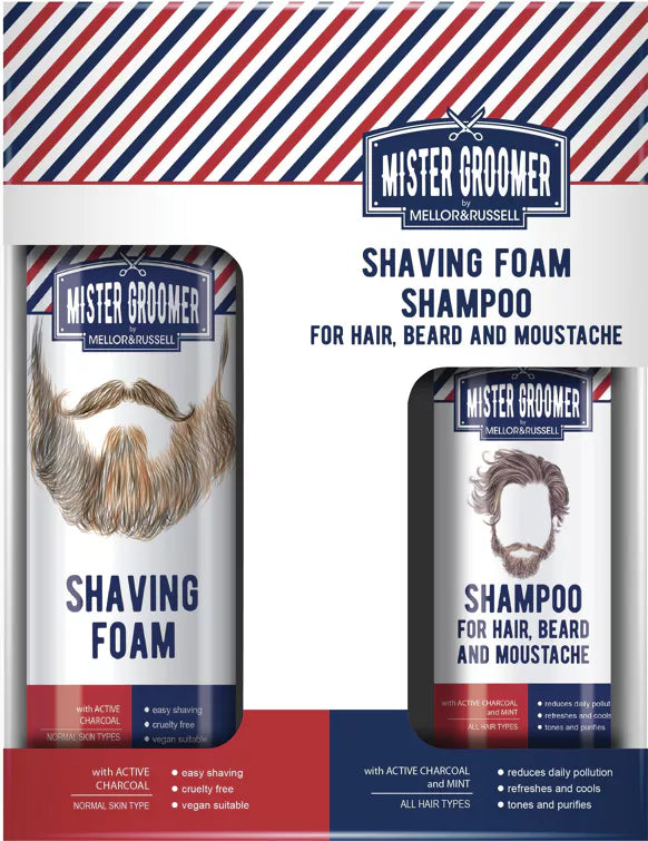 MISTER GROOMER SET (SHAVING FOAM + SHAMPOO)