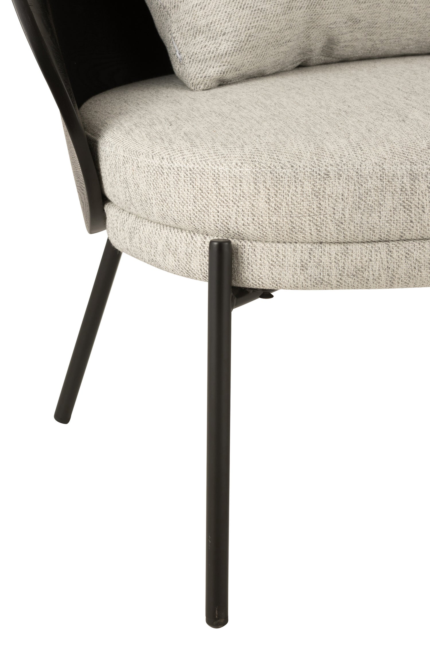 COSY LOUNGESTOEL - GRIJS/ZWART