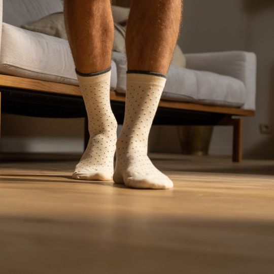 SOKKEN - ECRU SQUARE