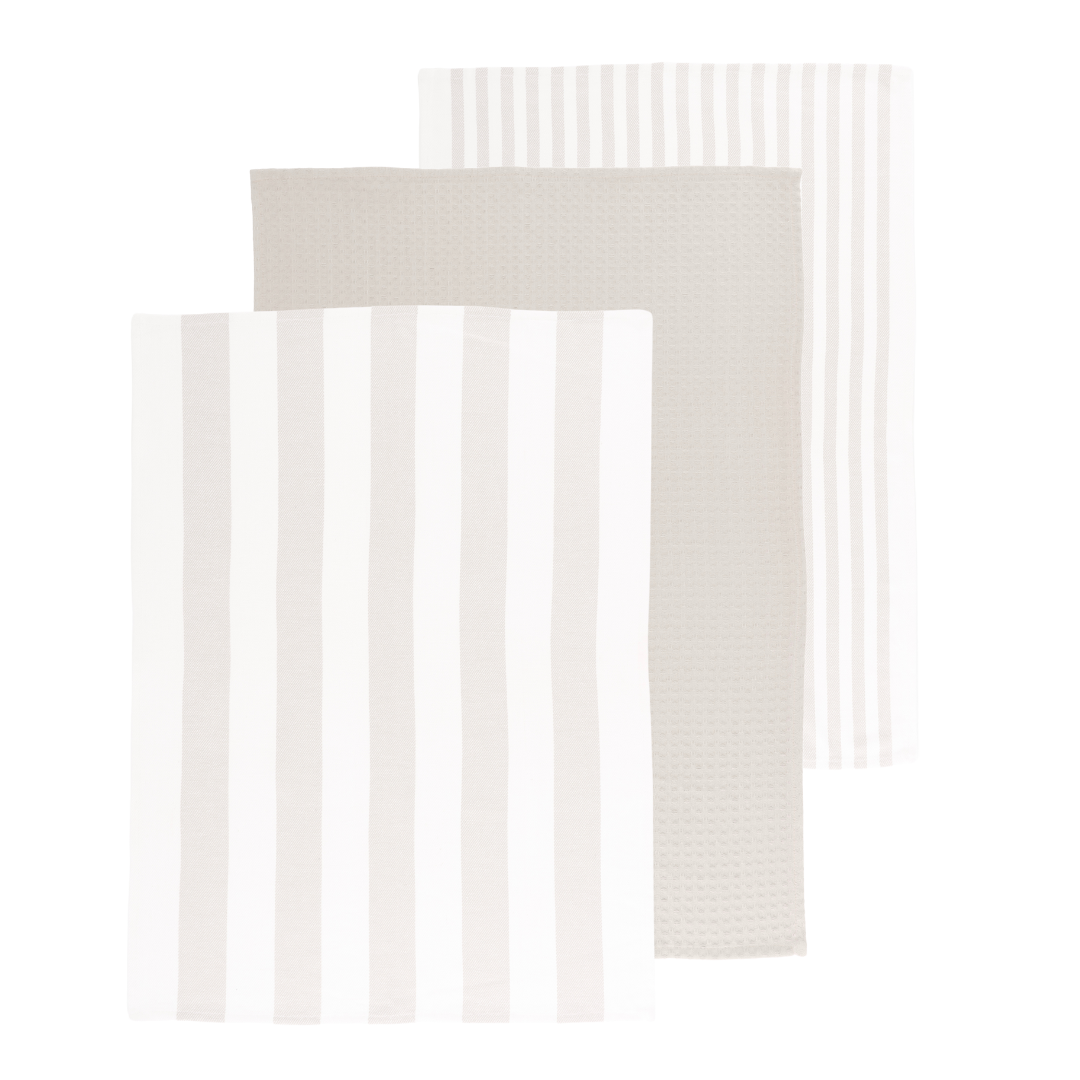 SET/3 KEUKENHANDDOEK MARRA - BEIGE