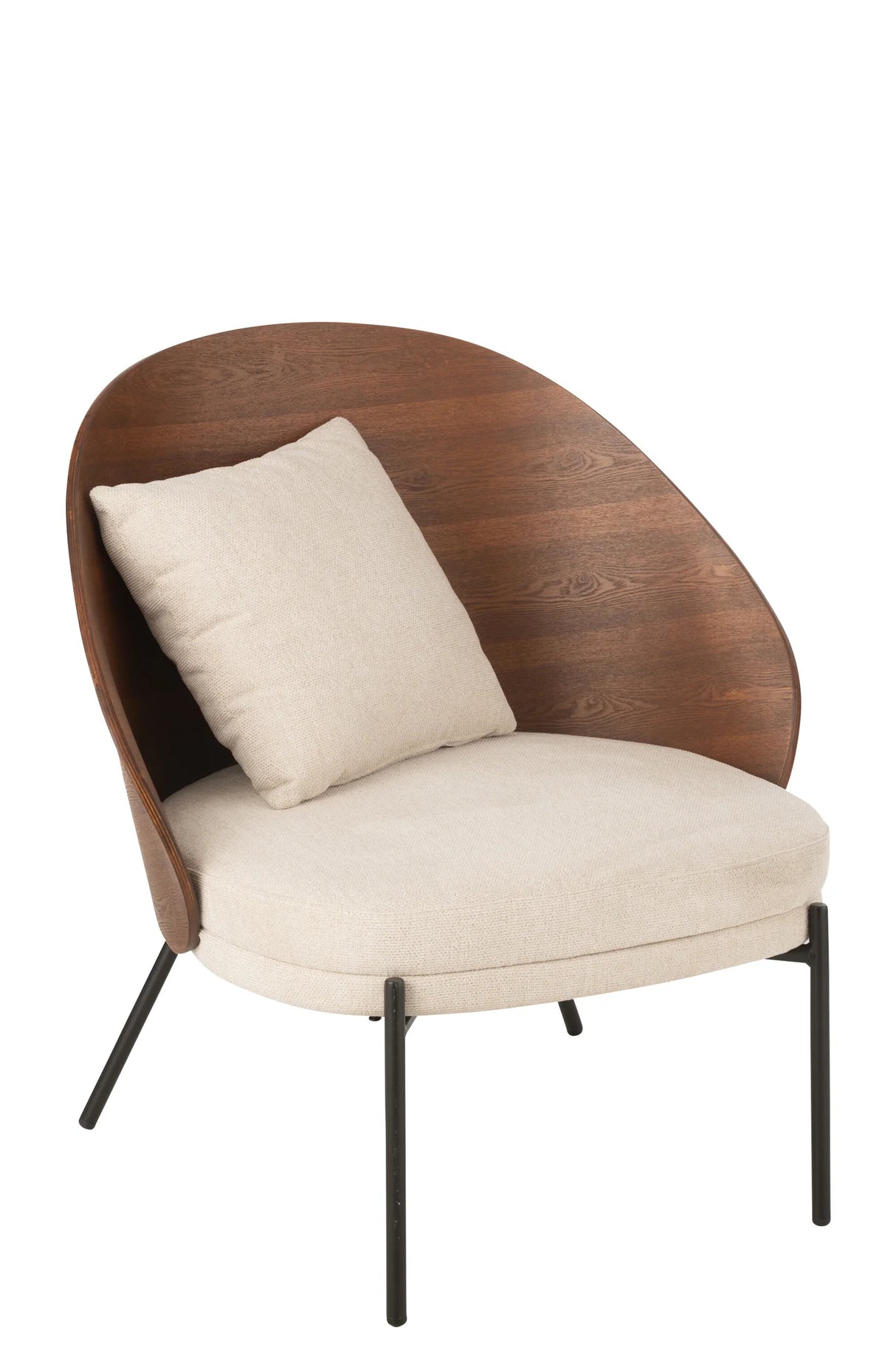 COSY LOUNGESTOEL- BRUIN/BEIGE
