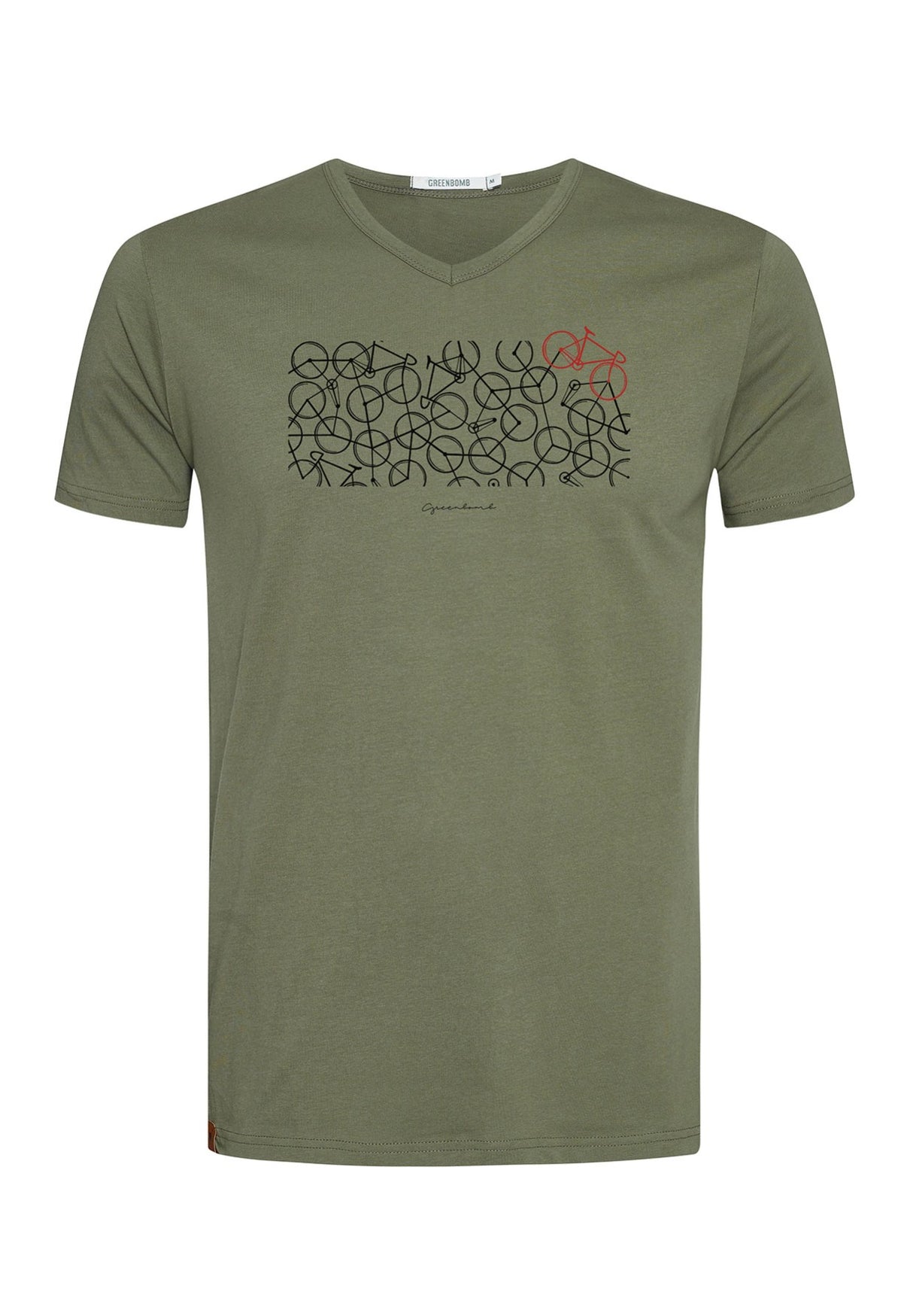 T-SHIRT BIKE MIX PEAK - DIRTY OLIVE