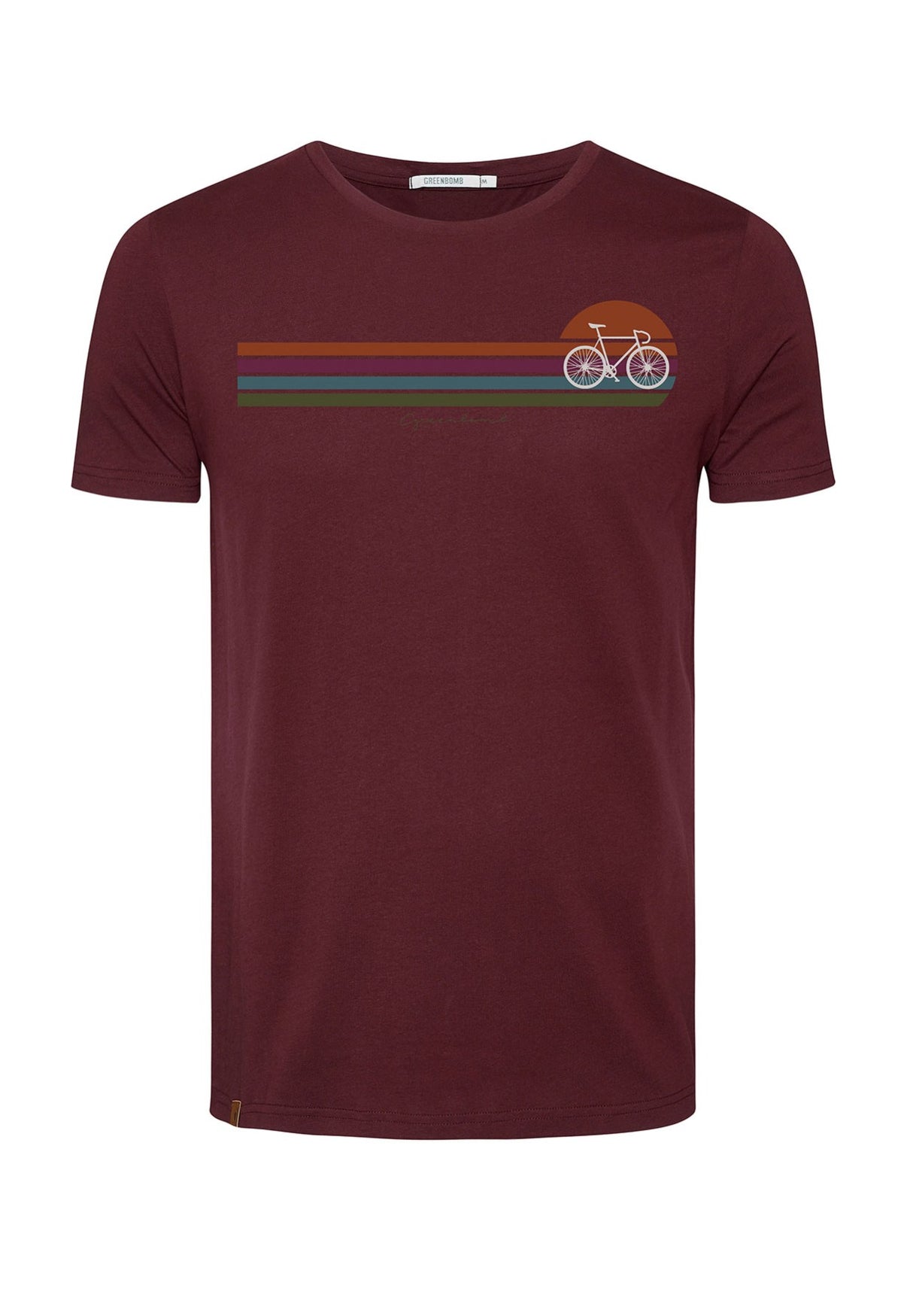 T-SHIRT BIKE SUNSET STRIPES - VELVET