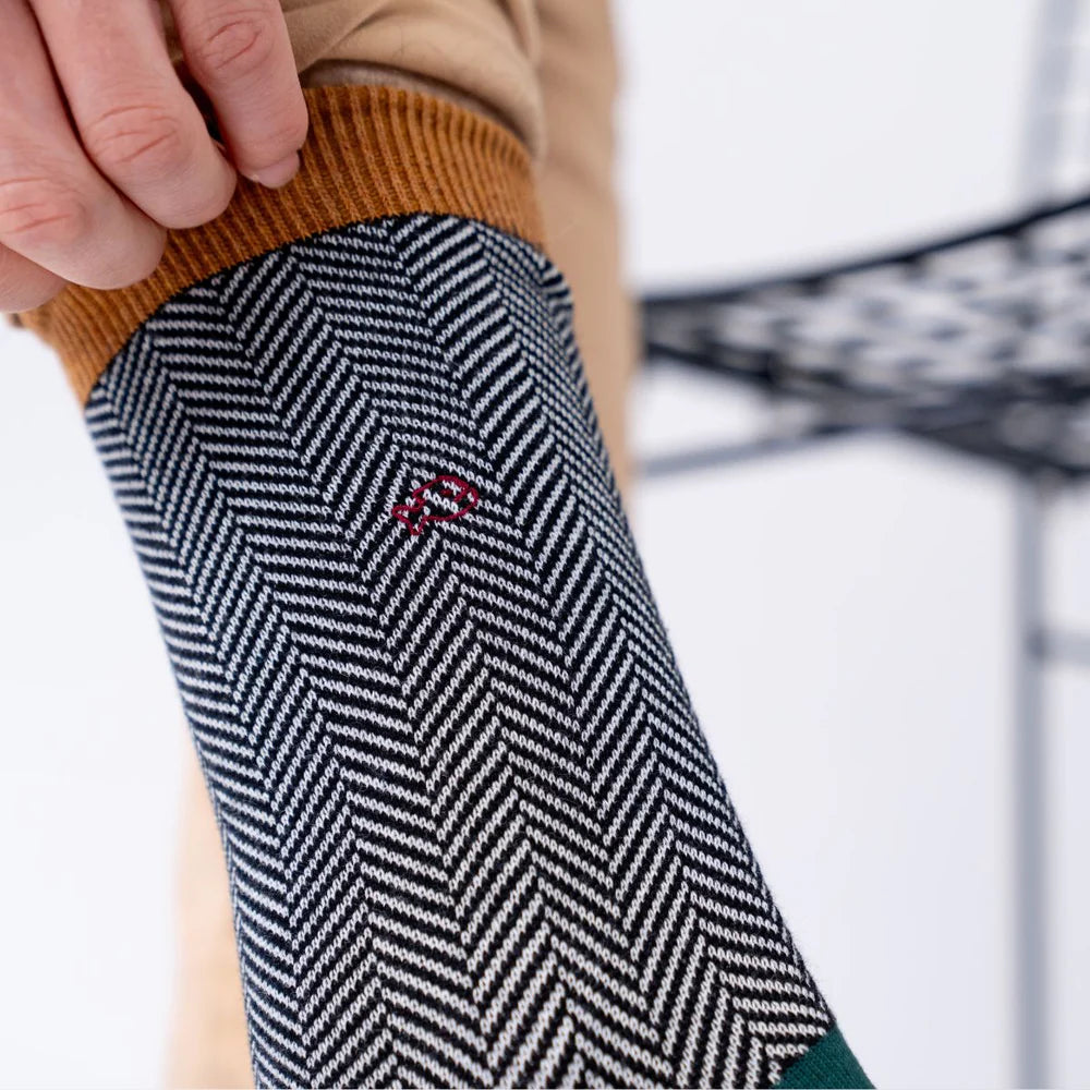 SOKKEN - HERRINGBONE - SHERWOOD