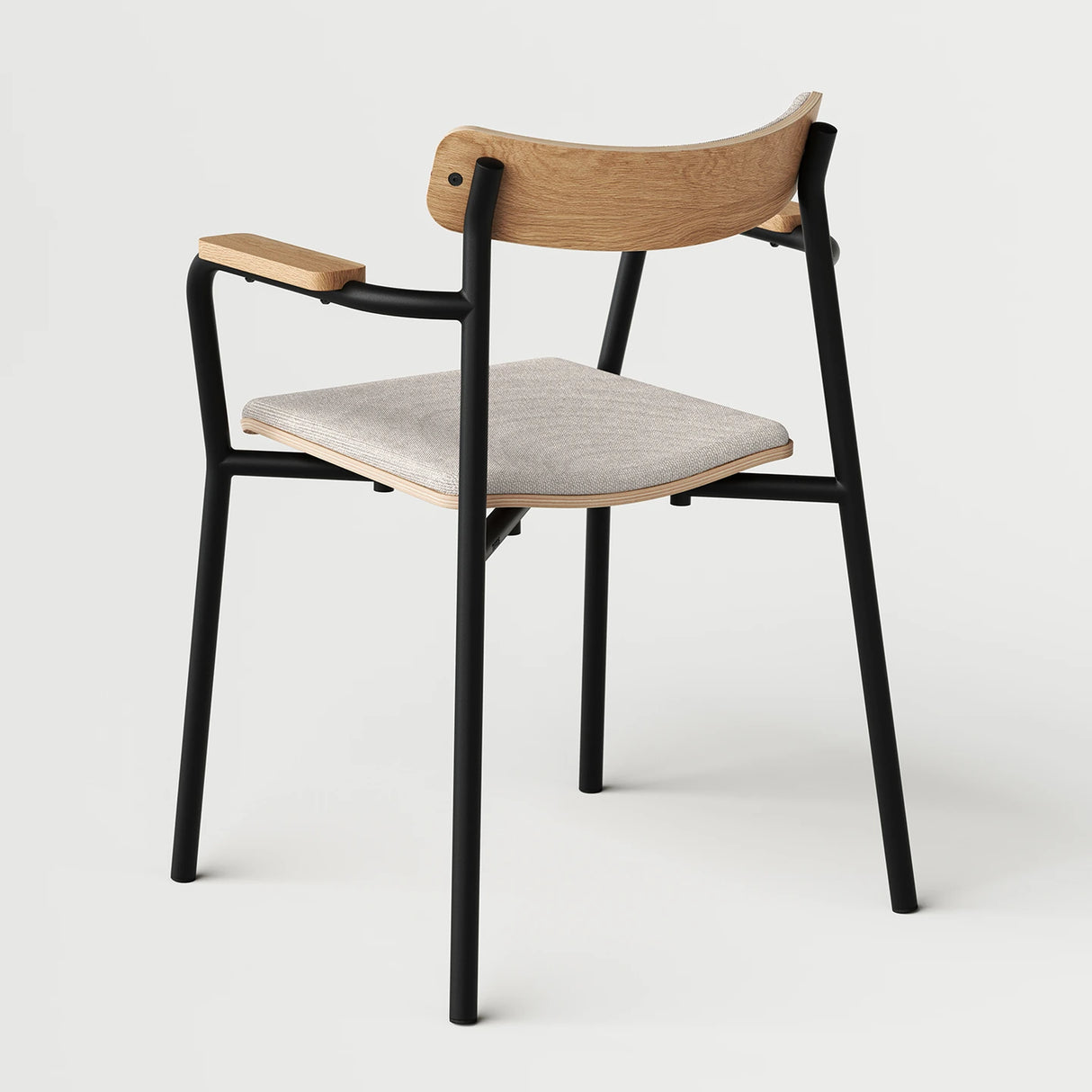 ETUDE STOEL - STOF VERSIE MET ARMLEUNINGEN