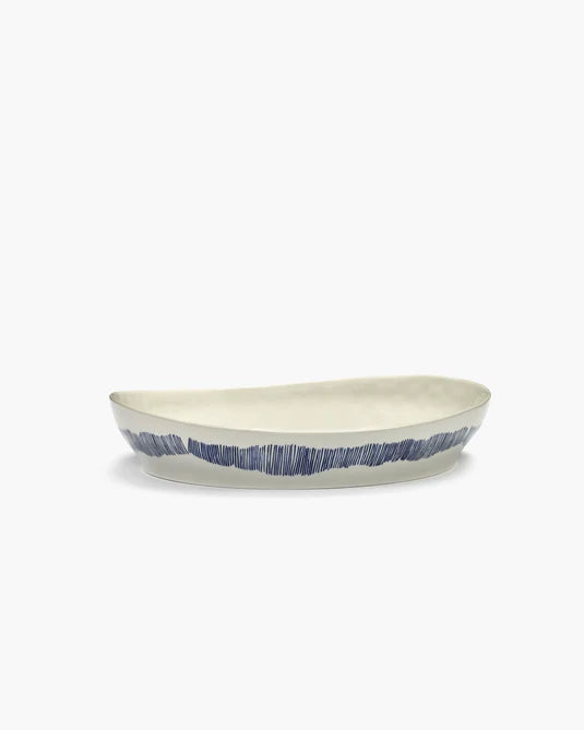 OTTOLENGHI SERVEERSCHAAL WIT/BLAUW - SMALL