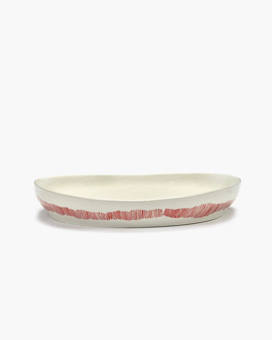 OTTOLENGHI SERVEERSCHAAL WIT/ROOD - MEDIUM
