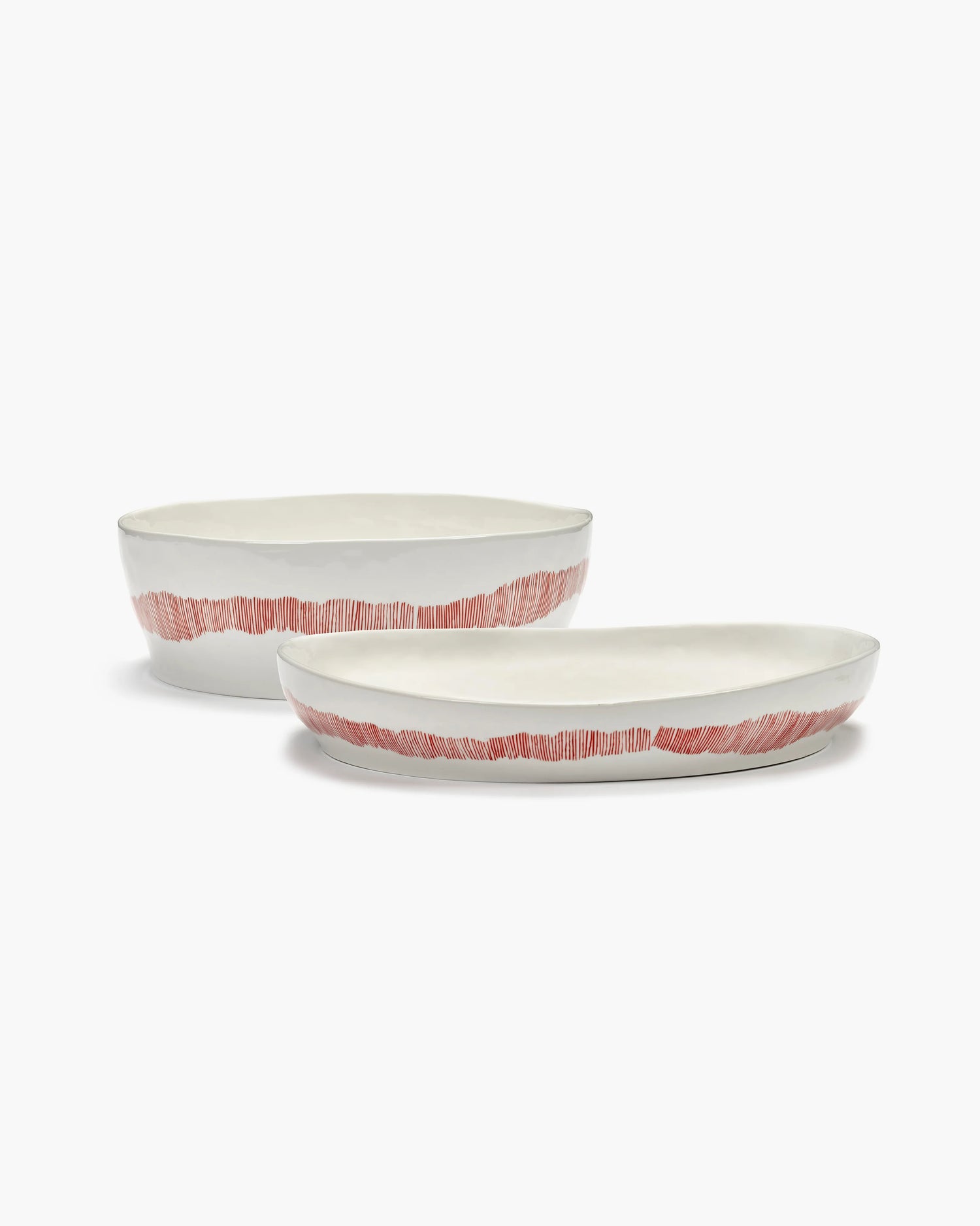 OTTOLENGHI SERVEERSCHAAL WIT/ROOD - MEDIUM