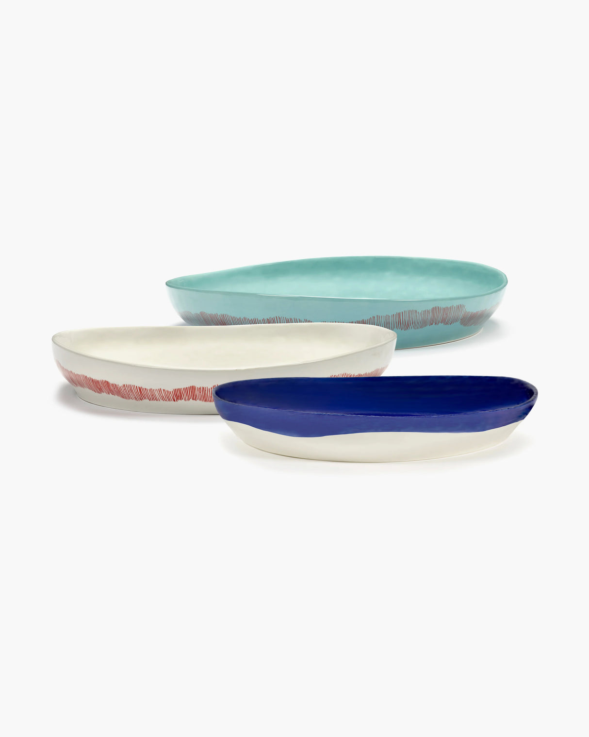 OTTOLENGHI SERVEERSCHAAL WIT/ROOD - MEDIUM