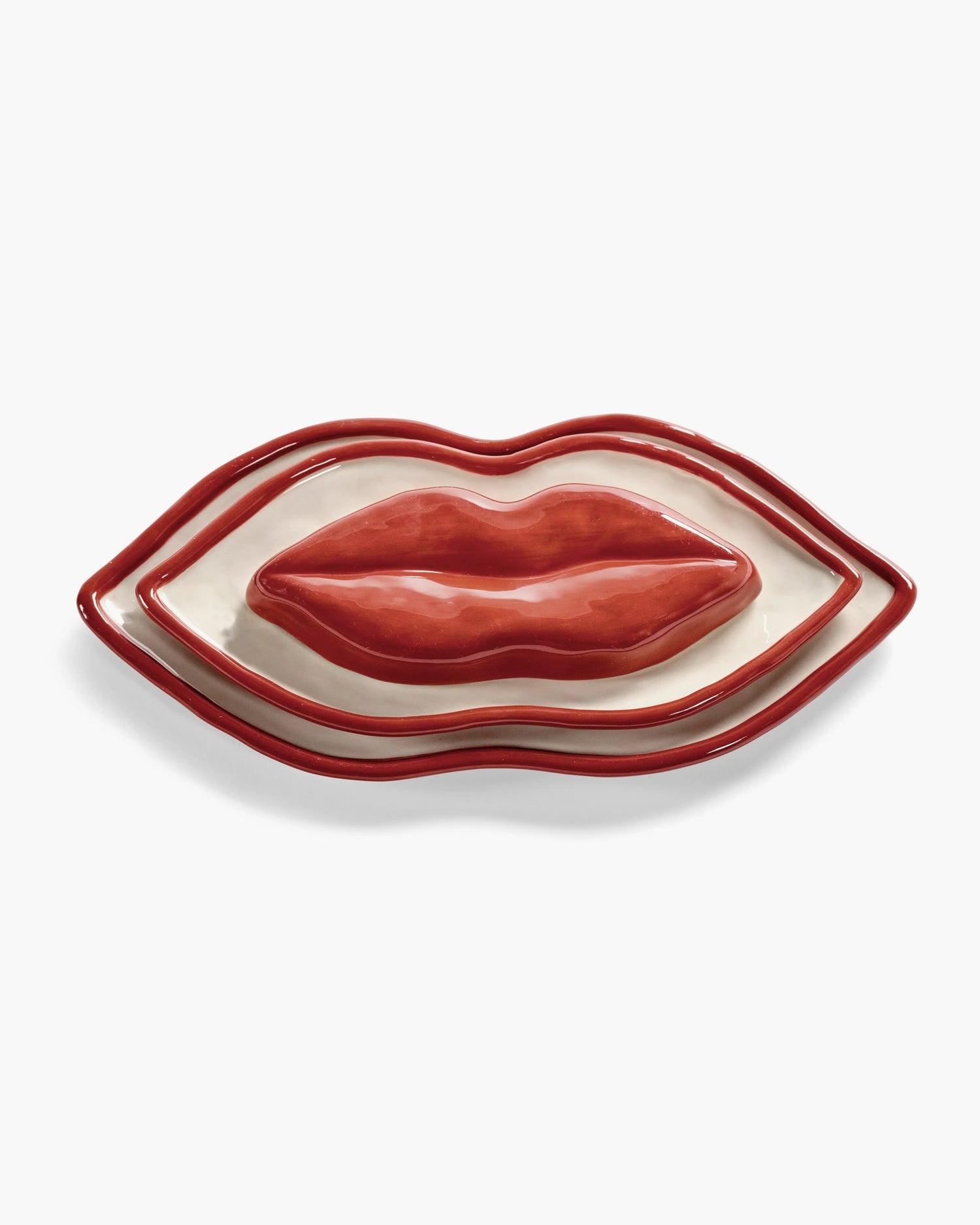 SERVEERSCHAAL SET/3 LIPS - LES OBJETS MOULEVERSANTS