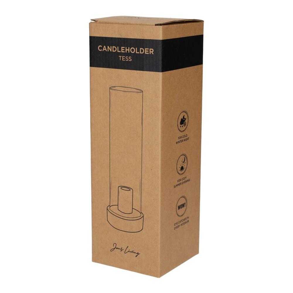 KANDELAAR TESS - ZWART