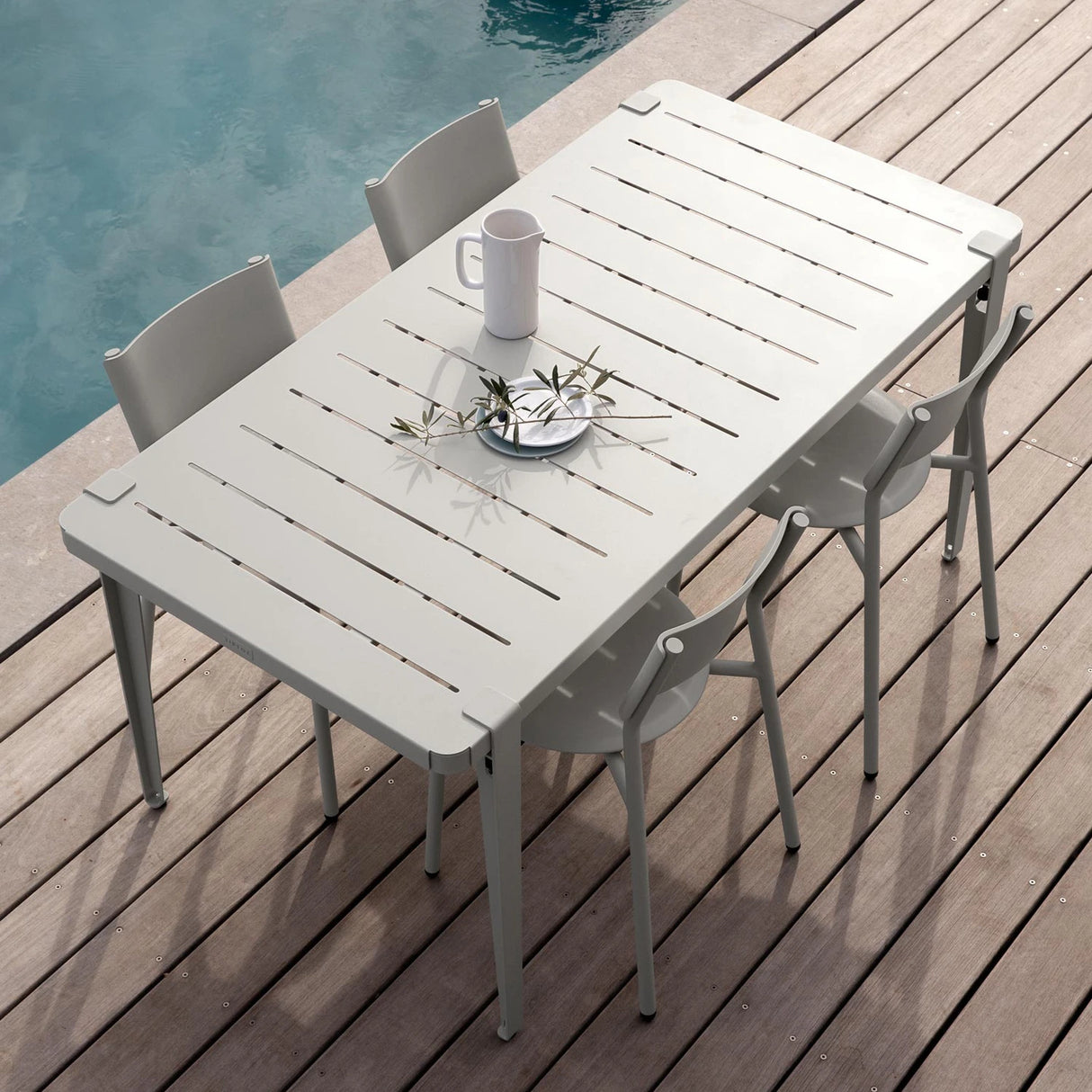 MIDI OUTDOOR CHAIR - LICHTGRIJS