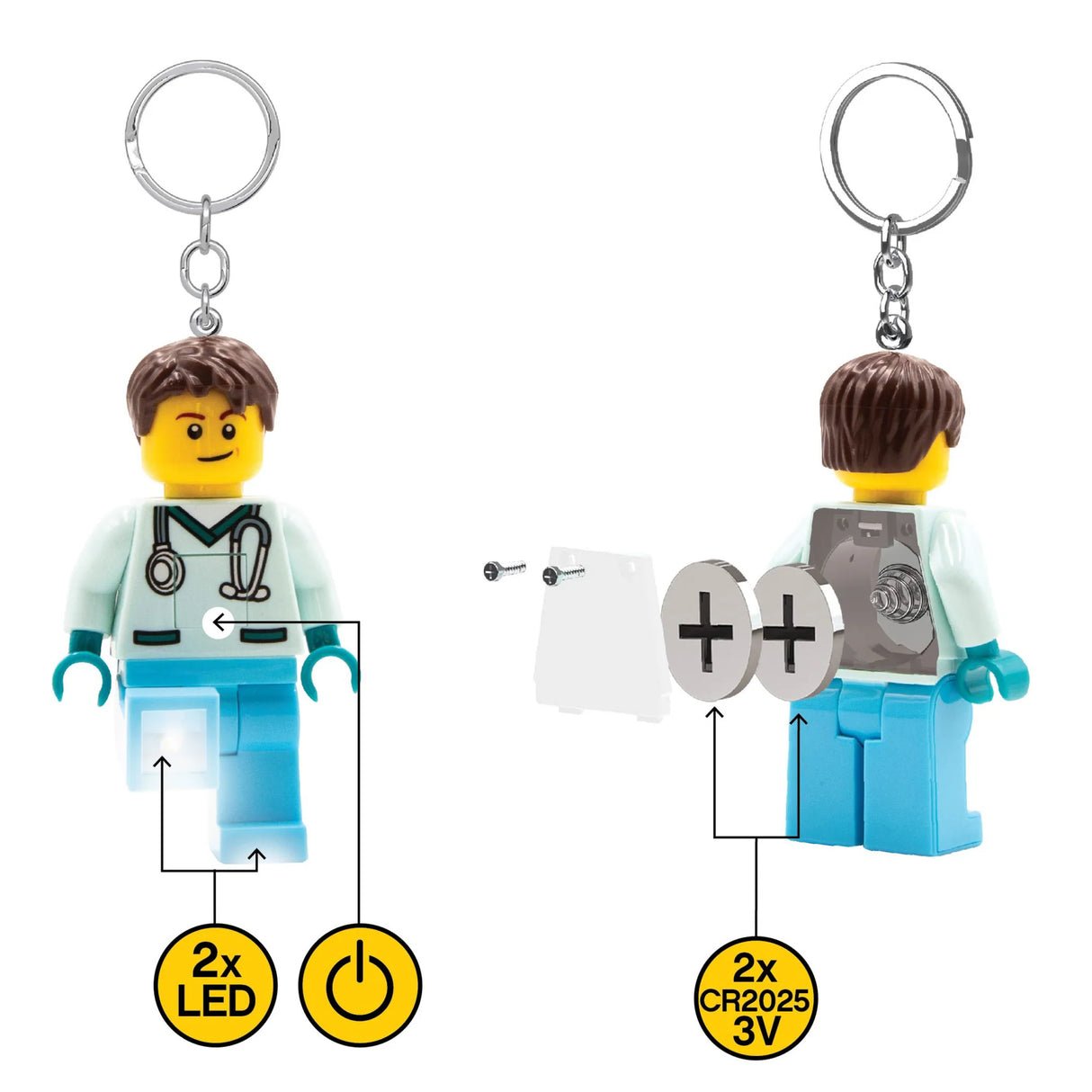 LEGO SLEUTELHANGER - VERPLEGER