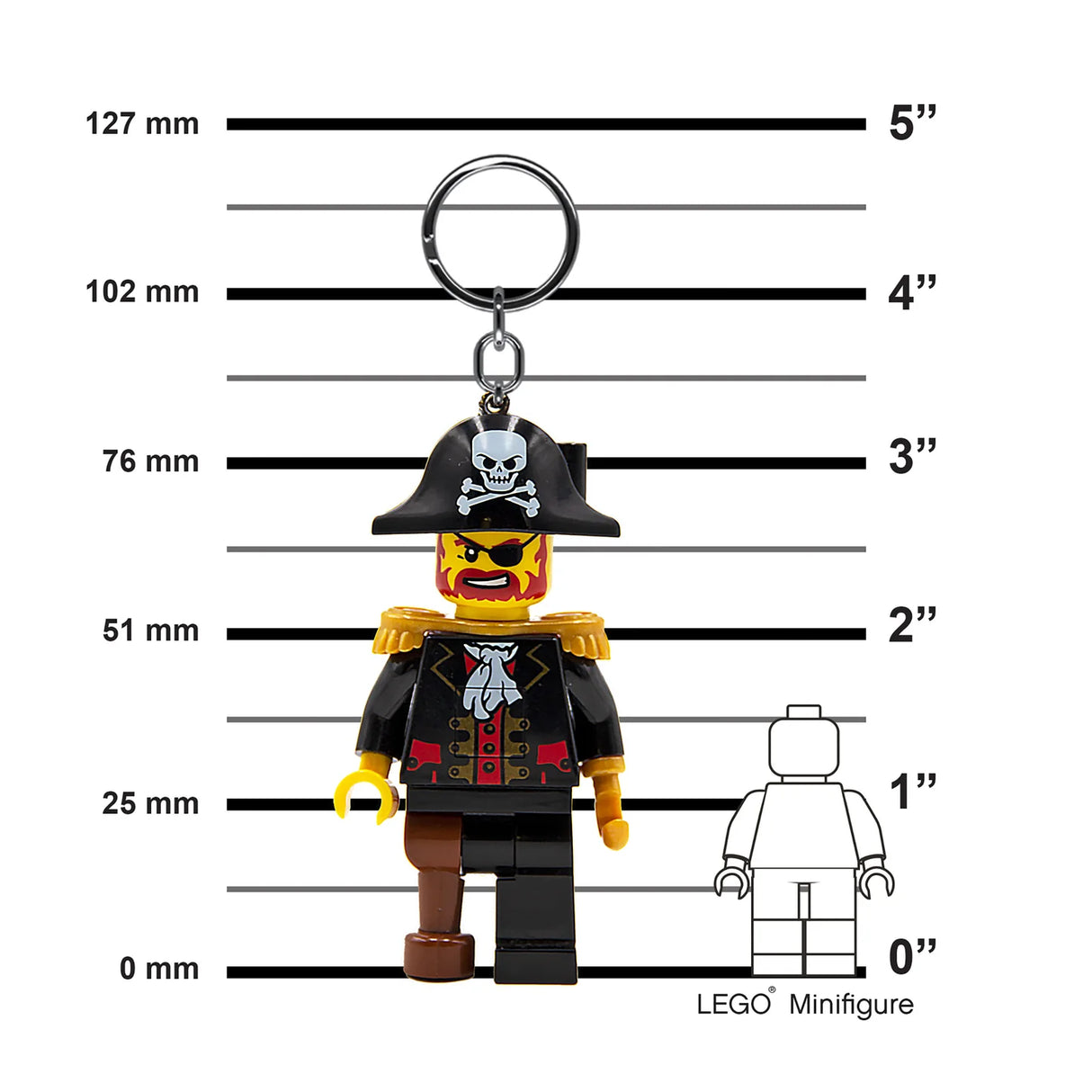 LEGO SLEUTELHANGER - CAPTAIN BRICKBEARD