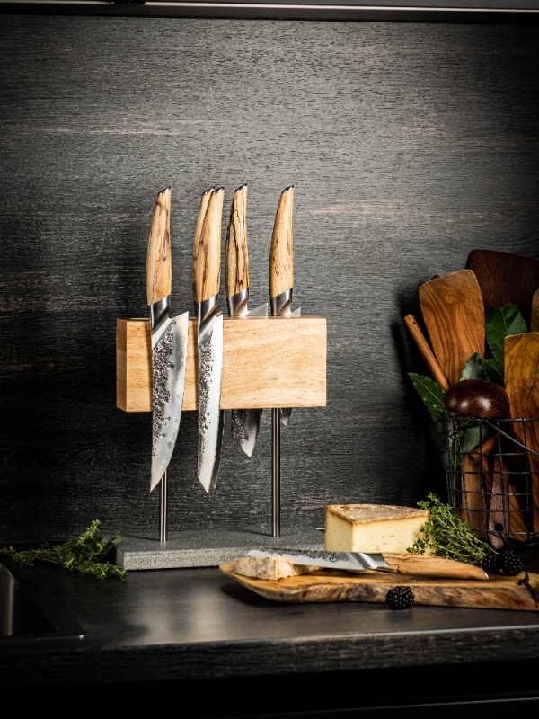 MAGNETISCH MESSENBLOK - EIK/NATUURSTEEN