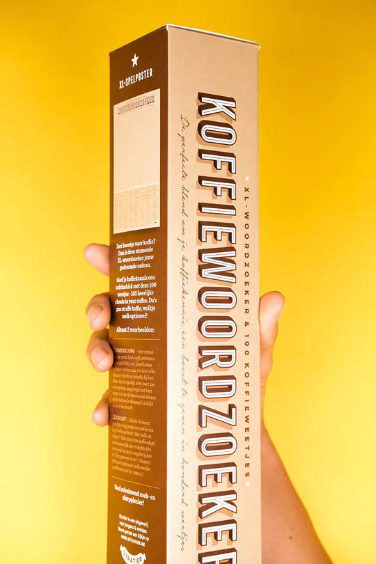 SPELPOSTER KOFFIEWOORDZOEKER