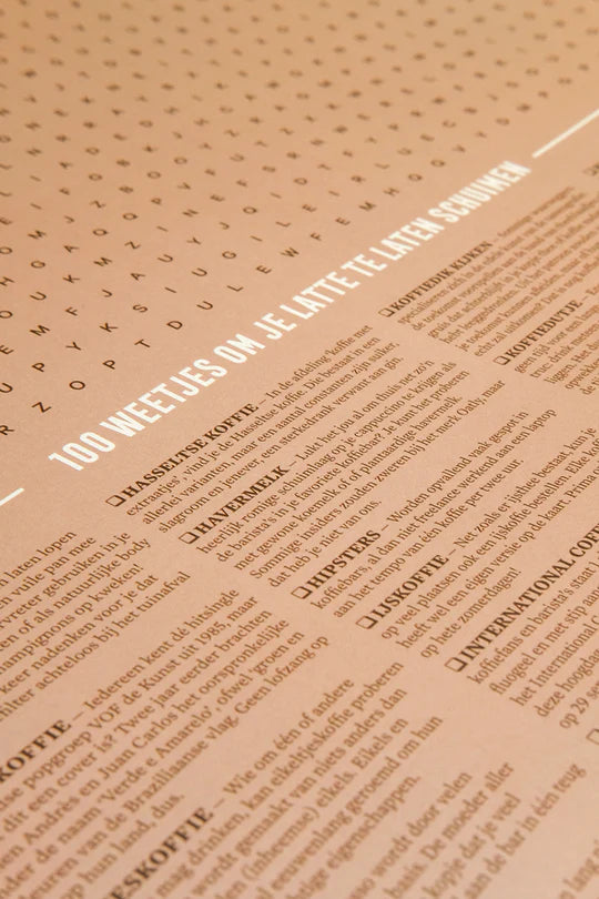 SPELPOSTER KOFFIEWOORDZOEKER