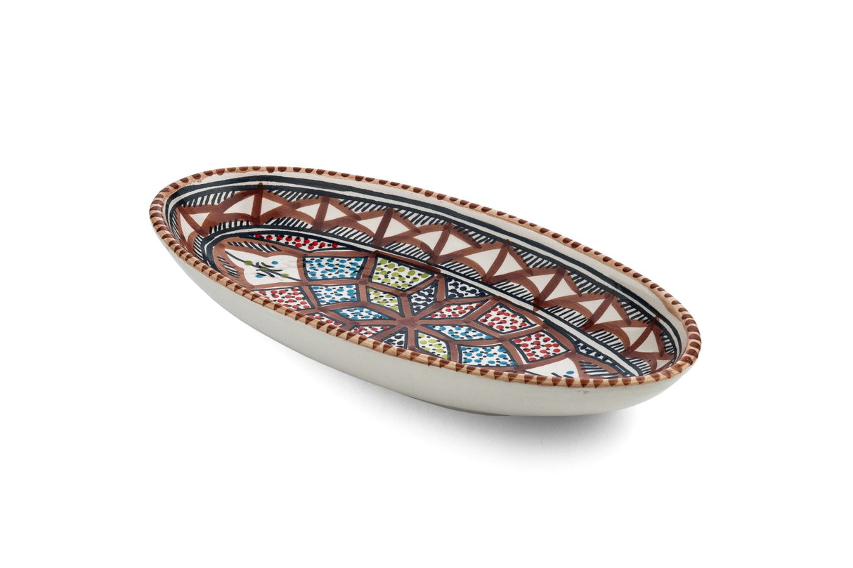 OVALEN SCHAAL 25 CM - MARRON