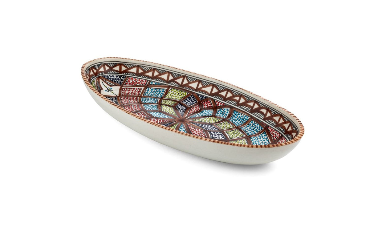 OVALEN SCHAAL 40 CM - MARRON