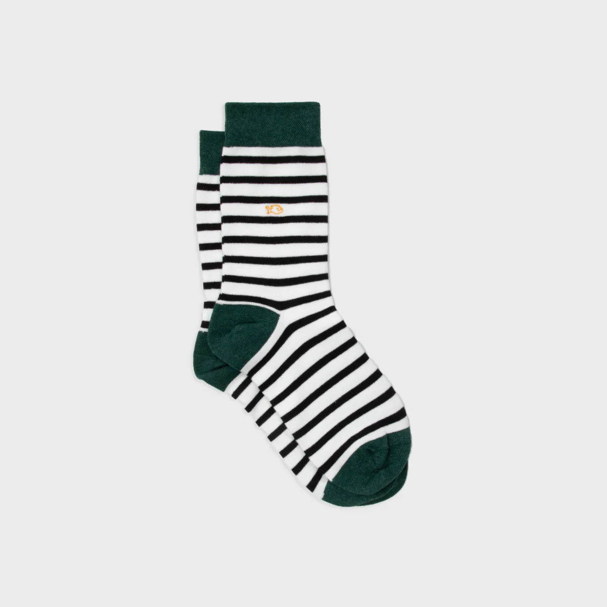 SOKKEN WIDE STRIPES - WHITE & BLACK
